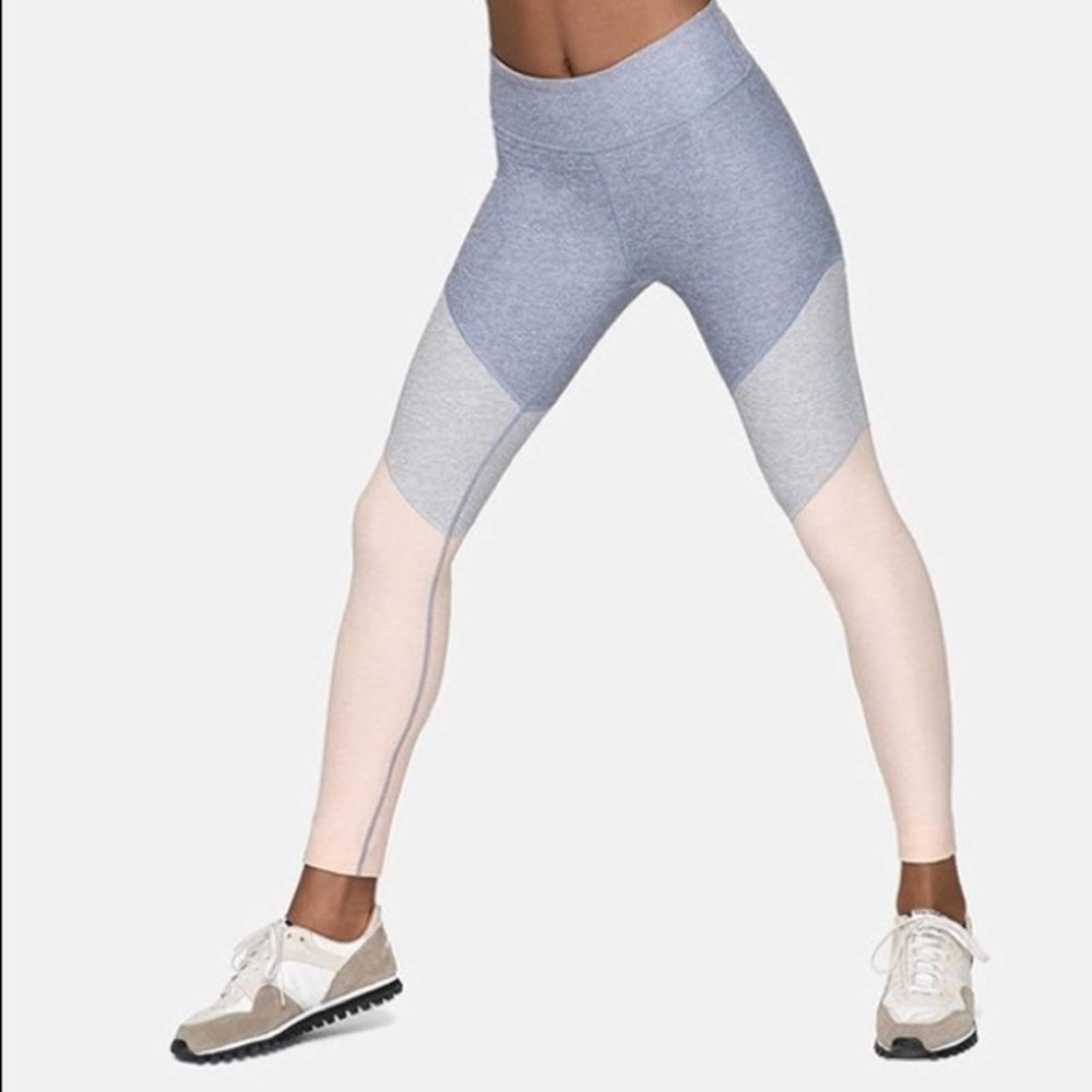 Outdoor Voices Springs Pastel Colorblock High Rise Leggings Size Small
